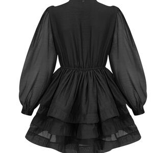 Chic Black Long Sleeve Dress